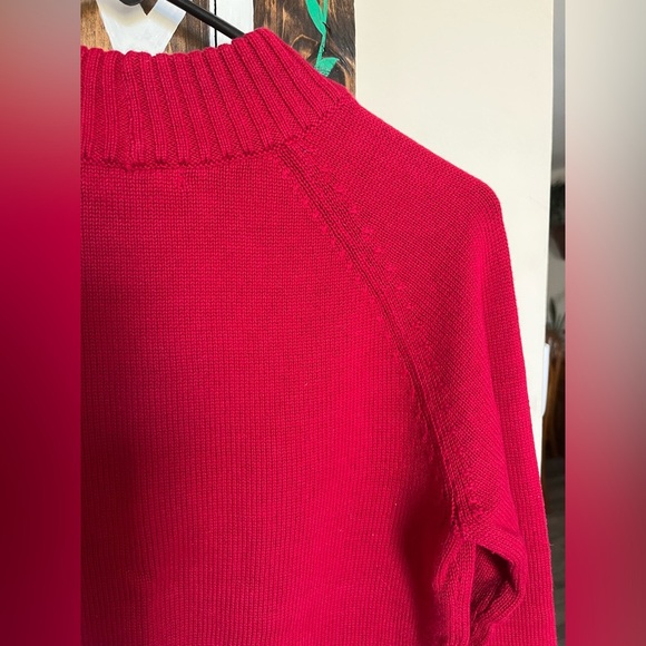 Jeanne Pierre Red Crew Neck Pull-On Sweater, Medium Weight, Women’s Sz S - Picture 5 of 14